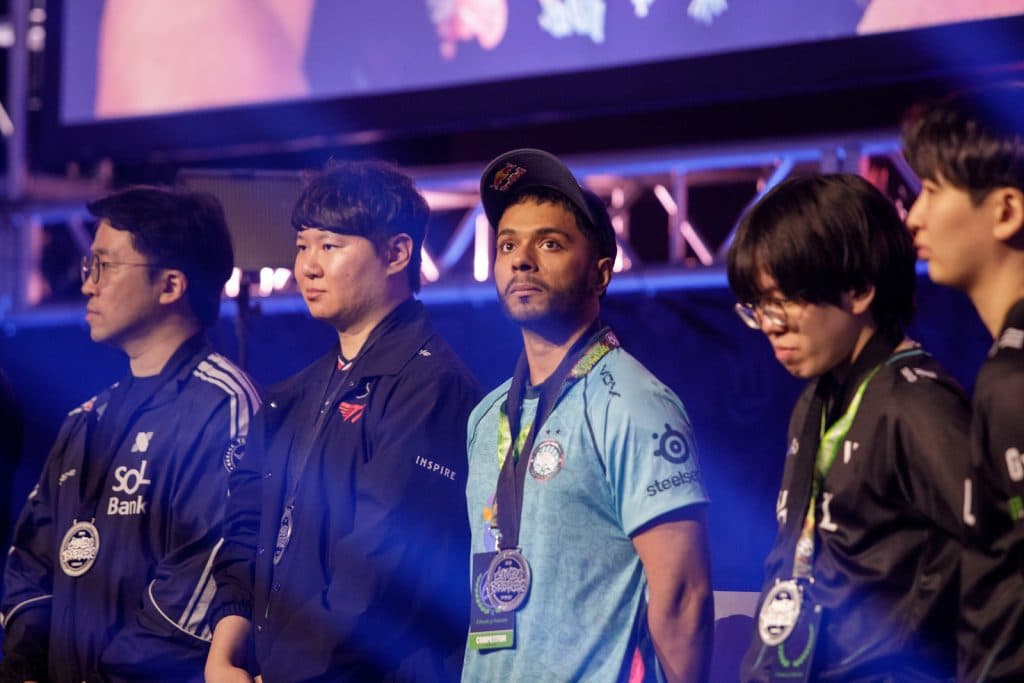 Arslan Asche unter den Top 8 Konkurrenten bei Combo Breaker 2025.