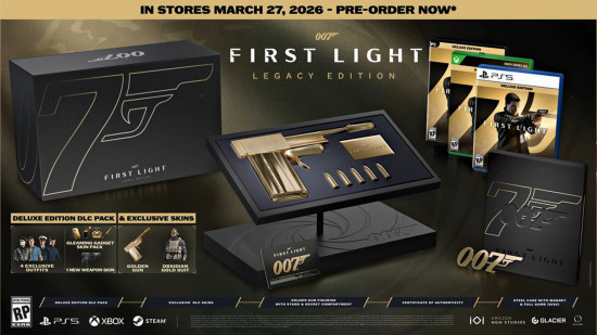 007 Erste leichte Vorbestellungen: Ein Bild der 007 First Light Collector's Edition.