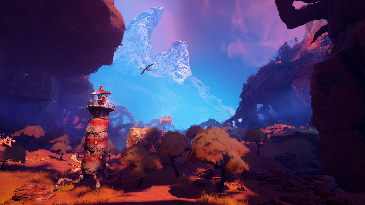 Blick auf den Berggipfel in Keeper