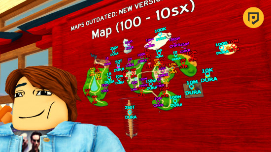 Anime Fighting Simulator Endless Map: Ein Bild der Karte in AFSE.