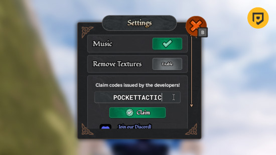 So trainieren Sie Ihren Drachencodes: Ein Bild der Code-Einlösungsbox in Roblox.