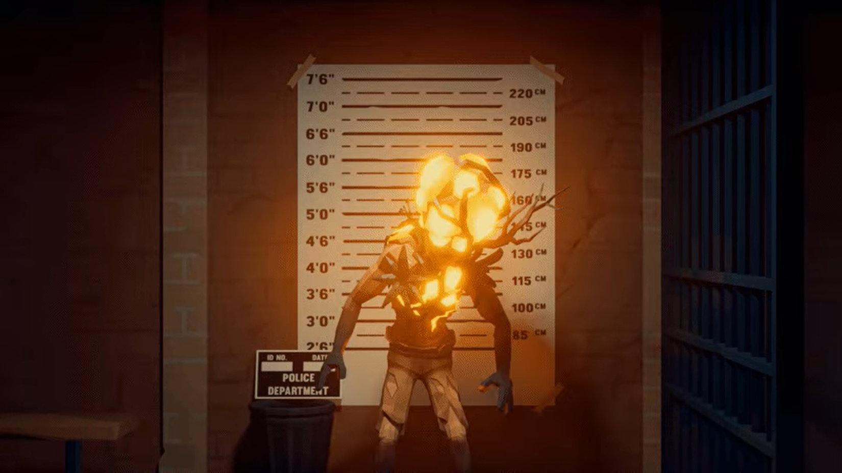 Ein orangefarbener Mutant wird in Pest'Off fotografiert